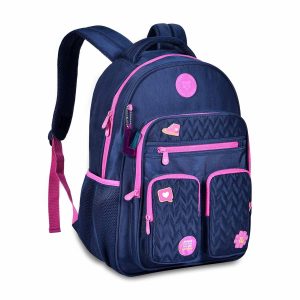 Mochila Luluca Azul/Rosa