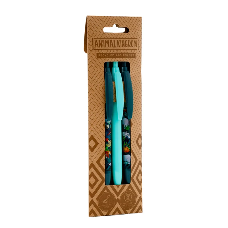 Reino Animal - Conjunto de 3 canetas ABS reciclado - Image 2