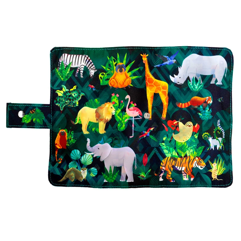 Reino Animal - Conjunto de 8 peças de papelaria reciclada em Lona - Image 2