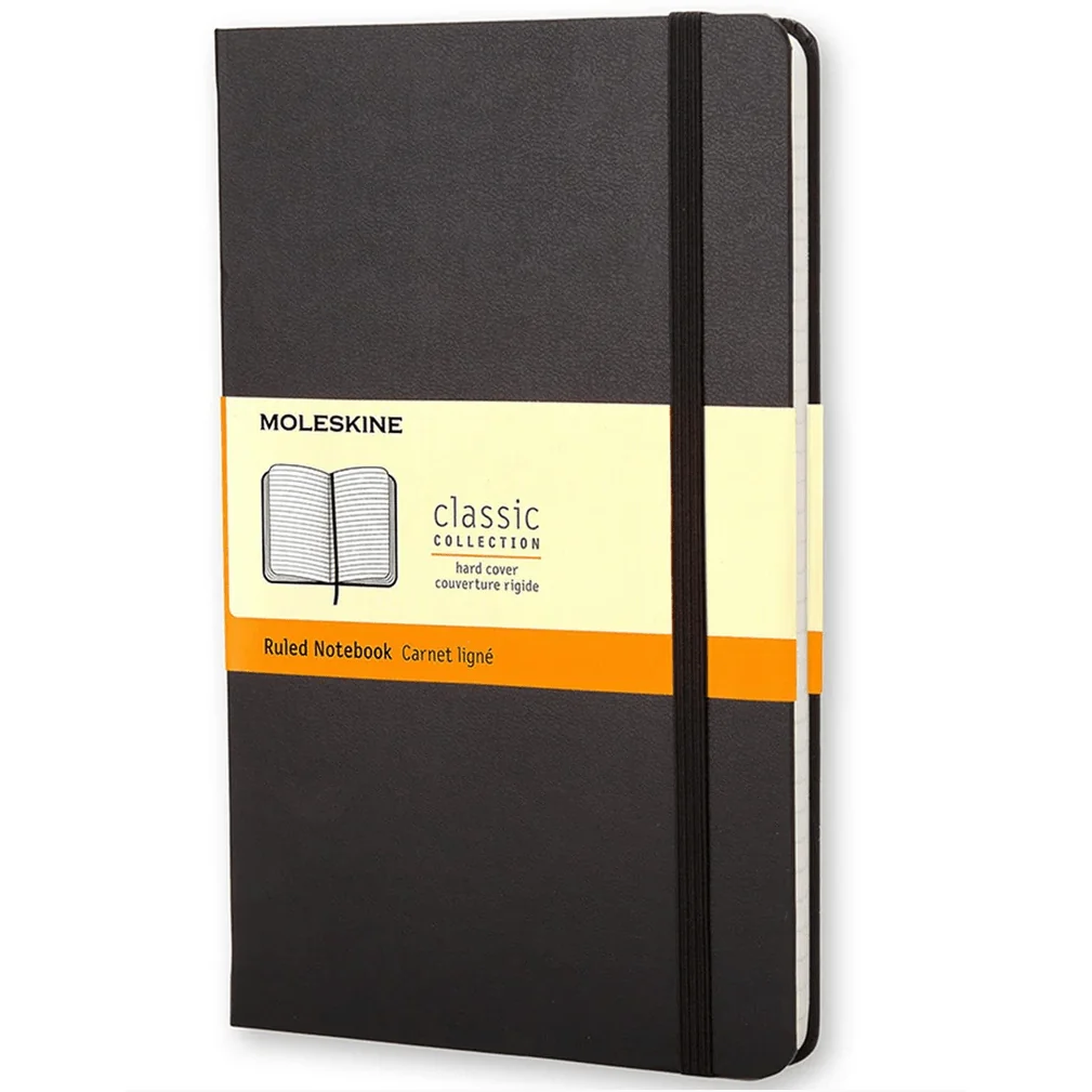Moleskine Cahier Preto Conjunto de 3 13x21 pautado - Image 2